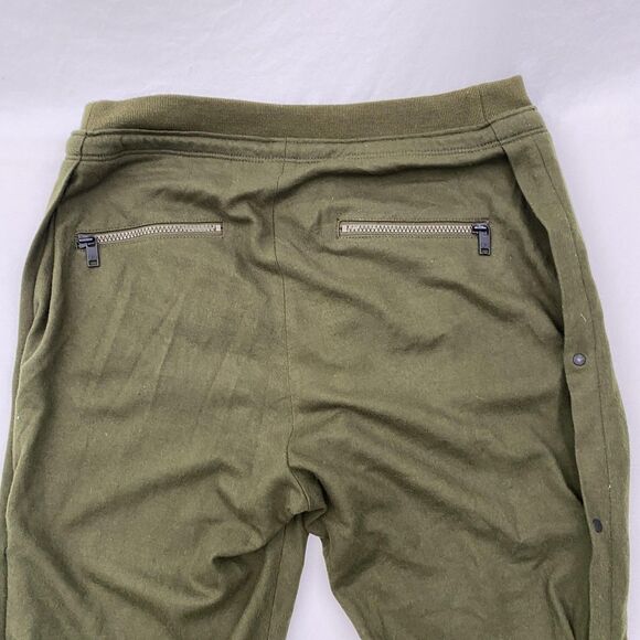 Y-3 Yohji Yamamoto Pants Mens Large Green Wool Snap Button Joggers FW57944 - Picture 9 of 12